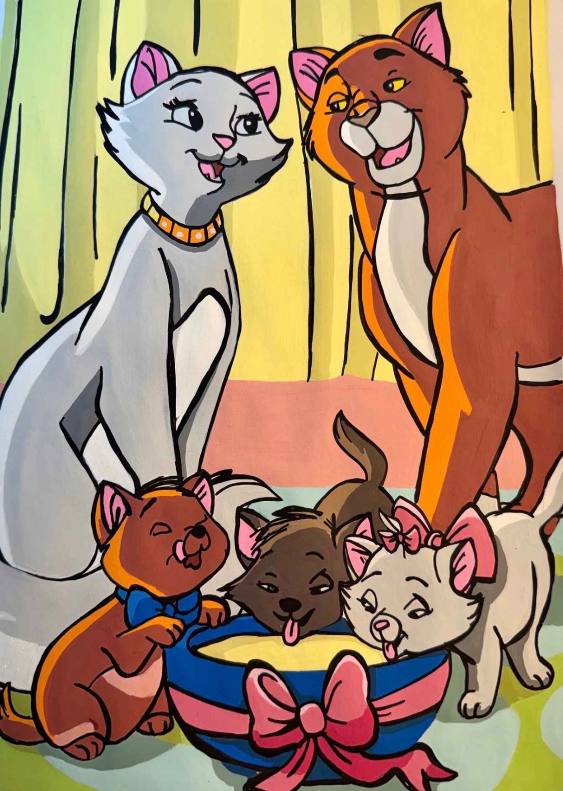 katey's finished page from Love Stories