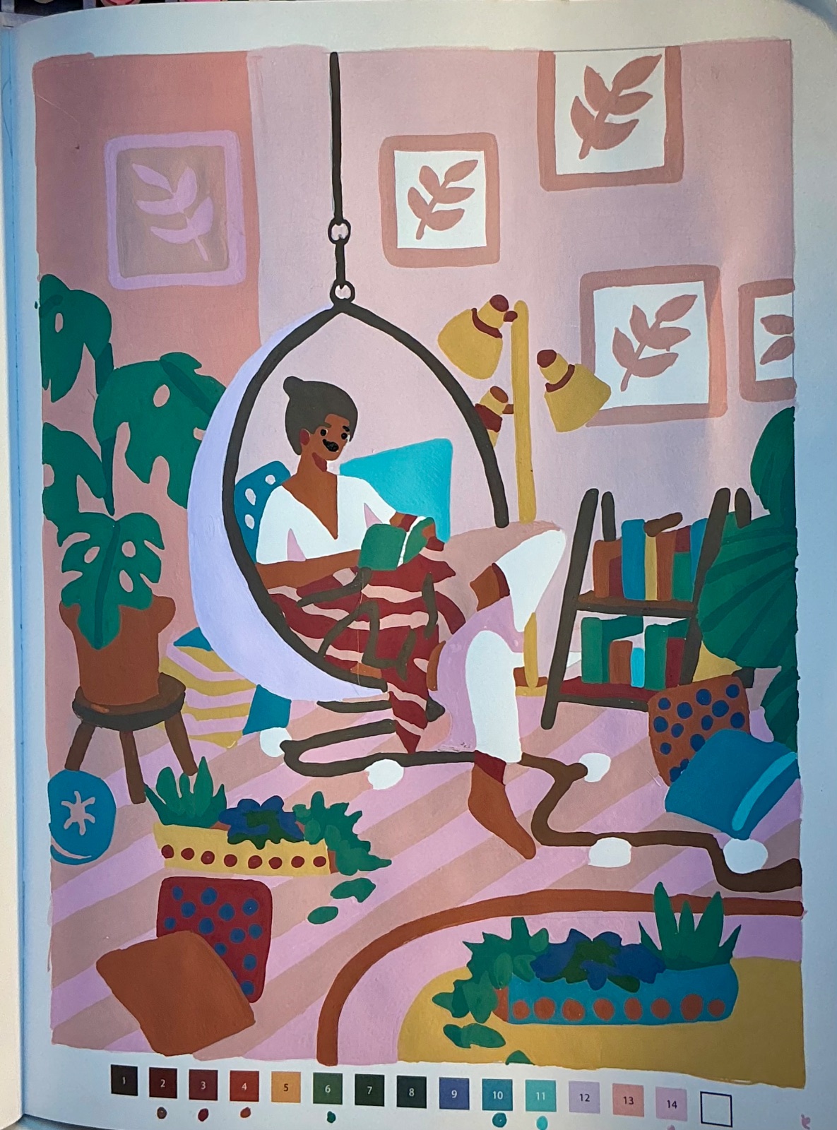 katey's finished page from Cosy Home